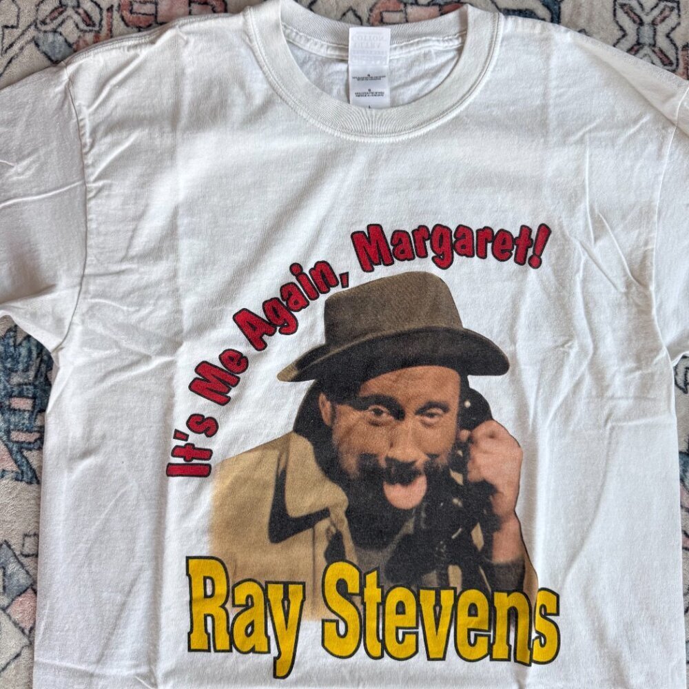 Vintage Ray Stevens "It's Me Again, Margaret" T-Shirt - size Large - Picture 2 of 4